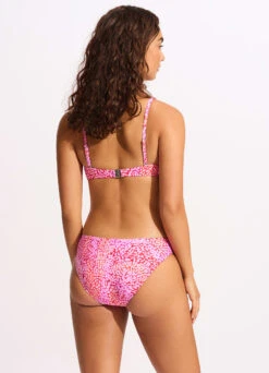 Sea Skin Ring Front Bralette Bikini Top - Fuchsia Rose -Bikini Sales Store 31369 064 FuchsiaRos 6