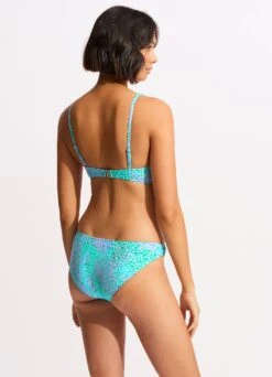 Sea Skin Ring Front Bralette Bikini Top - Vivid Green -Bikini Sales Store 31369 064 VividGreen 6