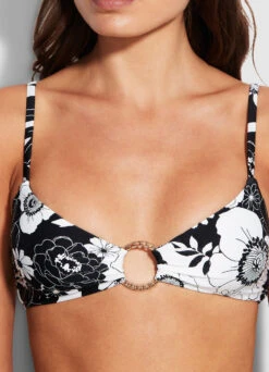 Summer Of Love Ring Front Bralette - Black -Bikini Sales Store 31369 928 Black 3