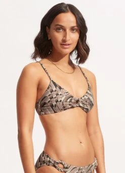 Poolside Ring Front Bralette - Sepia -Bikini Sales Store 31369 954 Sepia 4