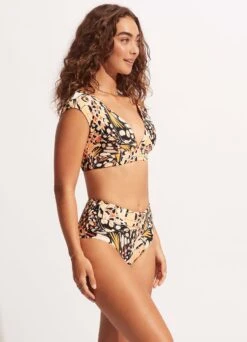 Take Flight Cap Sleeve Top - Mandarin 10 Take Flight Cap Sleeve Top - Mandarin -Bikini Sales Store 31376 914 Mandarin 5