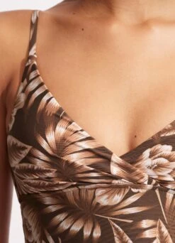 Island In The Sun Wrap Front Tankini Top - Tiramisu 11 Island In The Sun Wrap Front Tankini Top - Tiramisu -Bikini Sales Store 31381 946 Tiramisu 5
