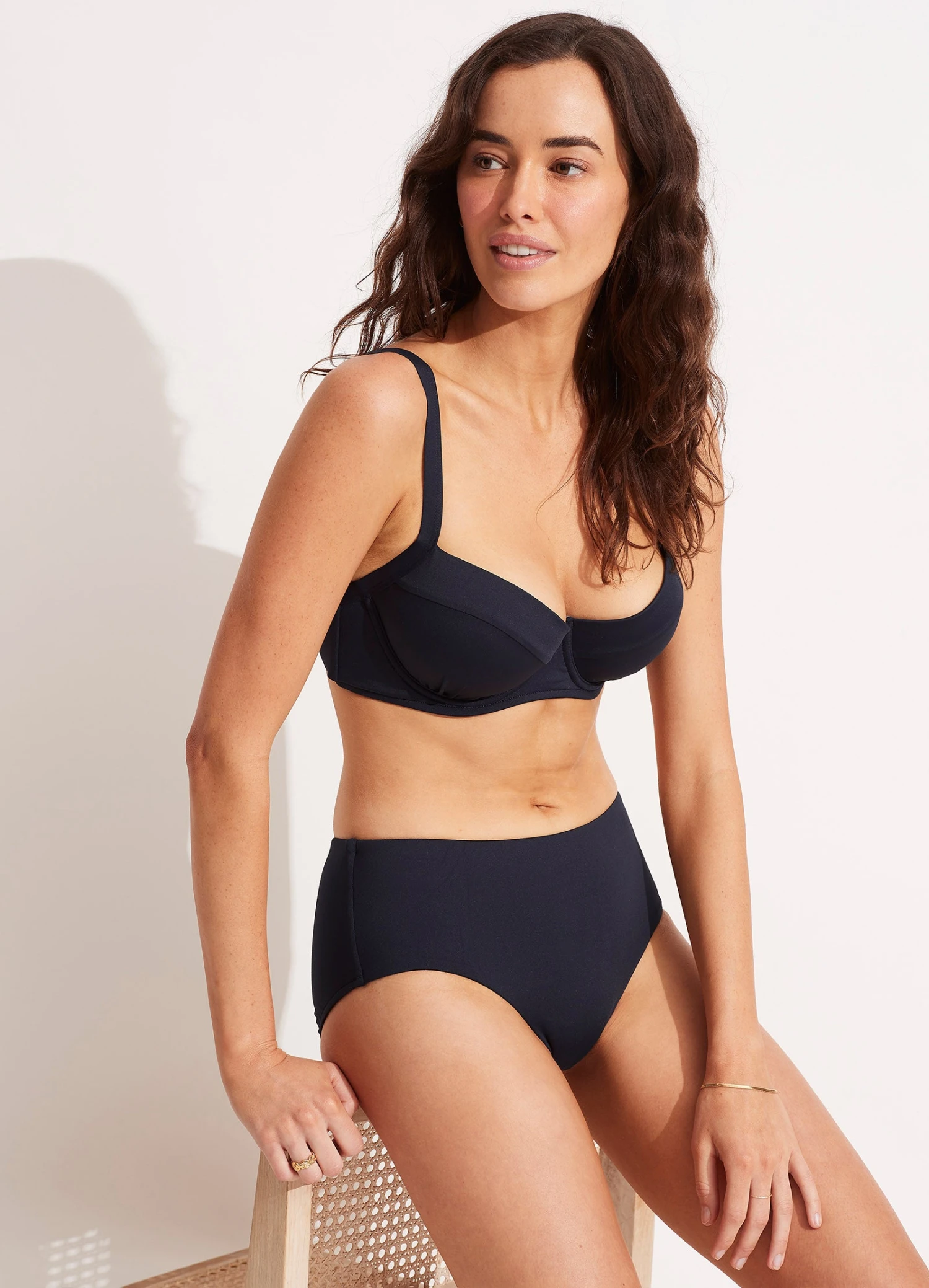 Seafolly Collective DD Cup Underwire Bra - True Navy 3 Seafolly Collective DD Cup Underwire Bra - True Navy