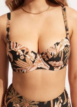 Castaway DD Cup Underwire Bra - Black 11 Castaway DD Cup Underwire Bra - Black -Bikini Sales Store 31383DD980 Black 5