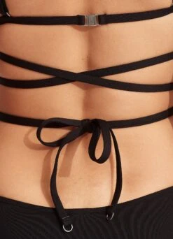 Seafolly Collective Tri Bra With Wrap Around Strap - Black 9 Seafolly Collective Tri Bra With Wrap Around Strap - Black -Bikini Sales Store 31385 942 Black 6