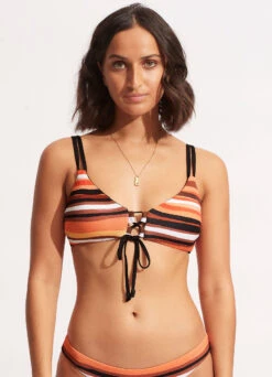 Sun Stripe Reversible Bralette - Black -Bikini Sales Store 31389 947 Black 3