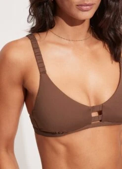 Seafolly Collective Gathered Strap Bralette - Tiramisu -Bikini Sales Store 31390 942 Tiramisu 5