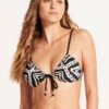 Zanzibar Drawstring Bralette - Black -Bikini Sales Store 31393 049 Black 4