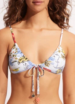 Coast To Coast Drawstring Bralette - Powder Blue 11 Coast To Coast Drawstring Bralette - Powder Blue -Bikini Sales Store 31393 913 PowderBlue 7