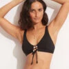Sun Stripe Longline Tri - Black -Bikini Sales Store 31396 947 Black 1