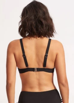 Sun Stripe Longline Tri - Black 10 Sun Stripe Longline Tri - Black -Bikini Sales Store 31396 947 Black 4