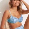 Amalfi Check DD Underwire Bra - Amalfi Blue 1 Amalfi Check DD Underwire Bra - Amalfi Blue -Bikini Sales Store 31398DD951 AmalfiBlue 1