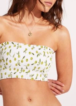 Summer Crush Shirred Long Line Bandeau - Soft Olive 12 Summer Crush Shirred Long Line Bandeau - Soft Olive -Bikini Sales Store 31399 035 SoftOlive 7
