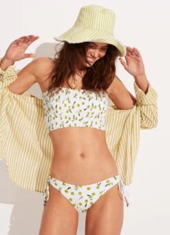 Summer Crush Shirred Long Line Bandeau - Soft Olive 13 Summer Crush Shirred Long Line Bandeau - Soft Olive -Bikini Sales Store 31399 035 SoftOlive 8