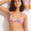 Paradise Garden Tab Front Halter Bra - Lilac 1 Paradise Garden Tab Front Halter Bra - Lilac -Bikini Sales Store 31400 960 Lilac 1