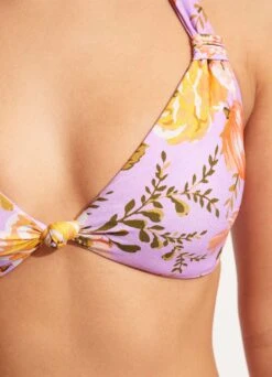Paradise Garden Tab Front Halter Bra - Lilac -Bikini Sales Store 31400 960 Lilac 7