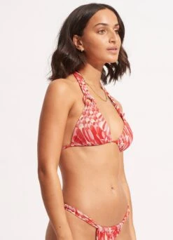 Poolside Slide Tri - Pink Chintz -Bikini Sales Store 31401 954 PinkChintz 4