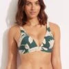 Fleur De Bloom Longline Tri - Evergreen -Bikini Sales Store 31404 983 Evergreen 1