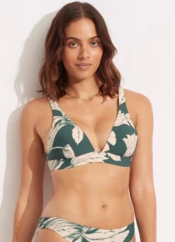 Fleur De Bloom Longline Tri - Evergreen