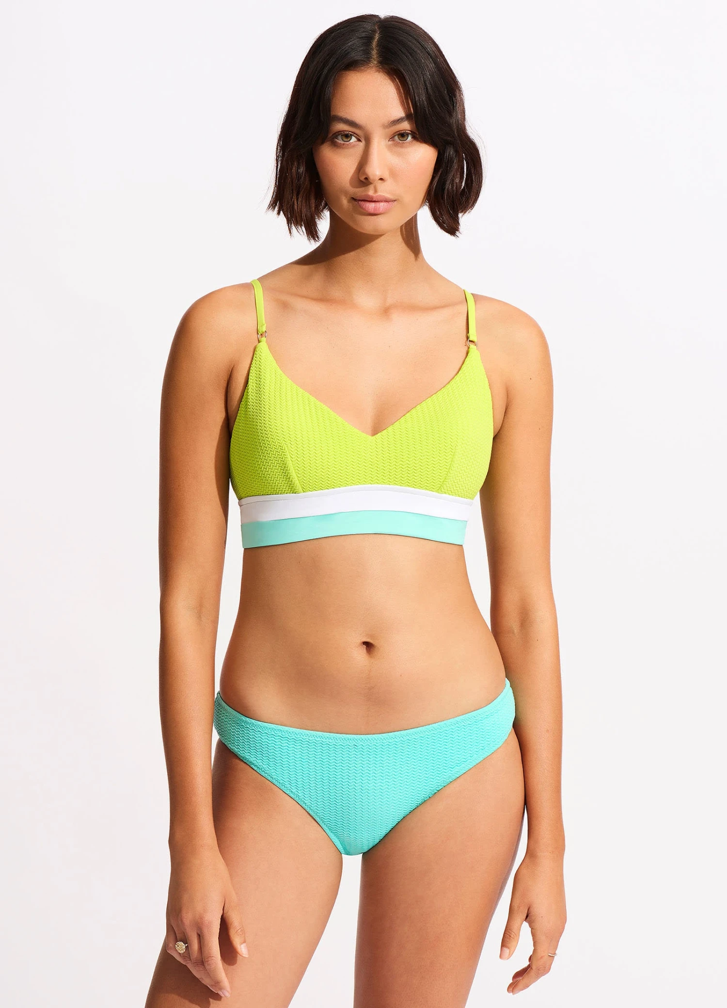 Slice Of Splice Bralette - Lime Burst 3 Slice Of Splice Bralette - Lime Burst