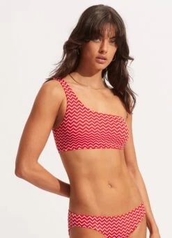 Sienna One Shoulder Top - Chilli Red -Bikini Sales Store 31408 976 Chilli 20Red 3