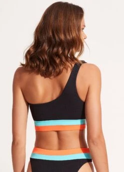 Slice Of Splice One Shoulder Top - Black -Bikini Sales Store 31408 990 Black 6