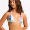 Under The Sea Reversible Slide Triangle Bikini Top - White -Bikini Sales Store 31412 061 White 3