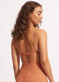 Second Wave Fixed Tri Bra - Copper Tan 12 Second Wave Fixed Tri Bra - Copper Tan -Bikini Sales Store 31415 968 Copper 20Tan 5