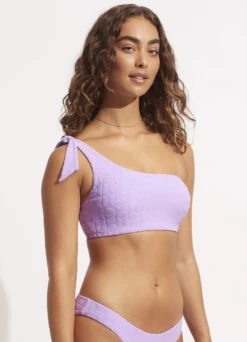 Capri One Shoulder Top - Wild Rose -Bikini Sales Store 31422 987 WildRose 3