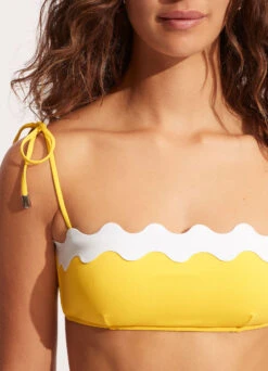 Gia Ric Rac Bustier Bandeau- Citron -Bikini Sales Store 31436 717 Citron 7