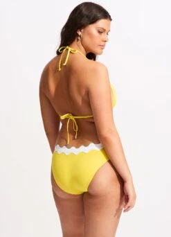 Gia Ric Rac Longline Slide Tri - Citron 15 Gia Ric Rac Longline Slide Tri - Citron -Bikini Sales Store 31437 717 Citron 8