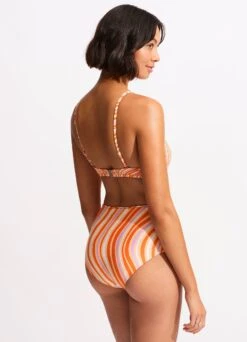 Mod Squad Drawstring Keyhole Bralette - Mandarin -Bikini Sales Store 31445 050 Mandarin 6
