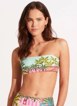 On Vacation Clip Back Bandeau - Azure 11 On Vacation Clip Back Bandeau - Azure -Bikini Sales Store 31448 022 Azure 3