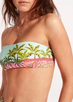 On Vacation Clip Back Bandeau - Azure 14 On Vacation Clip Back Bandeau - Azure -Bikini Sales Store 31448 022 Azure 7