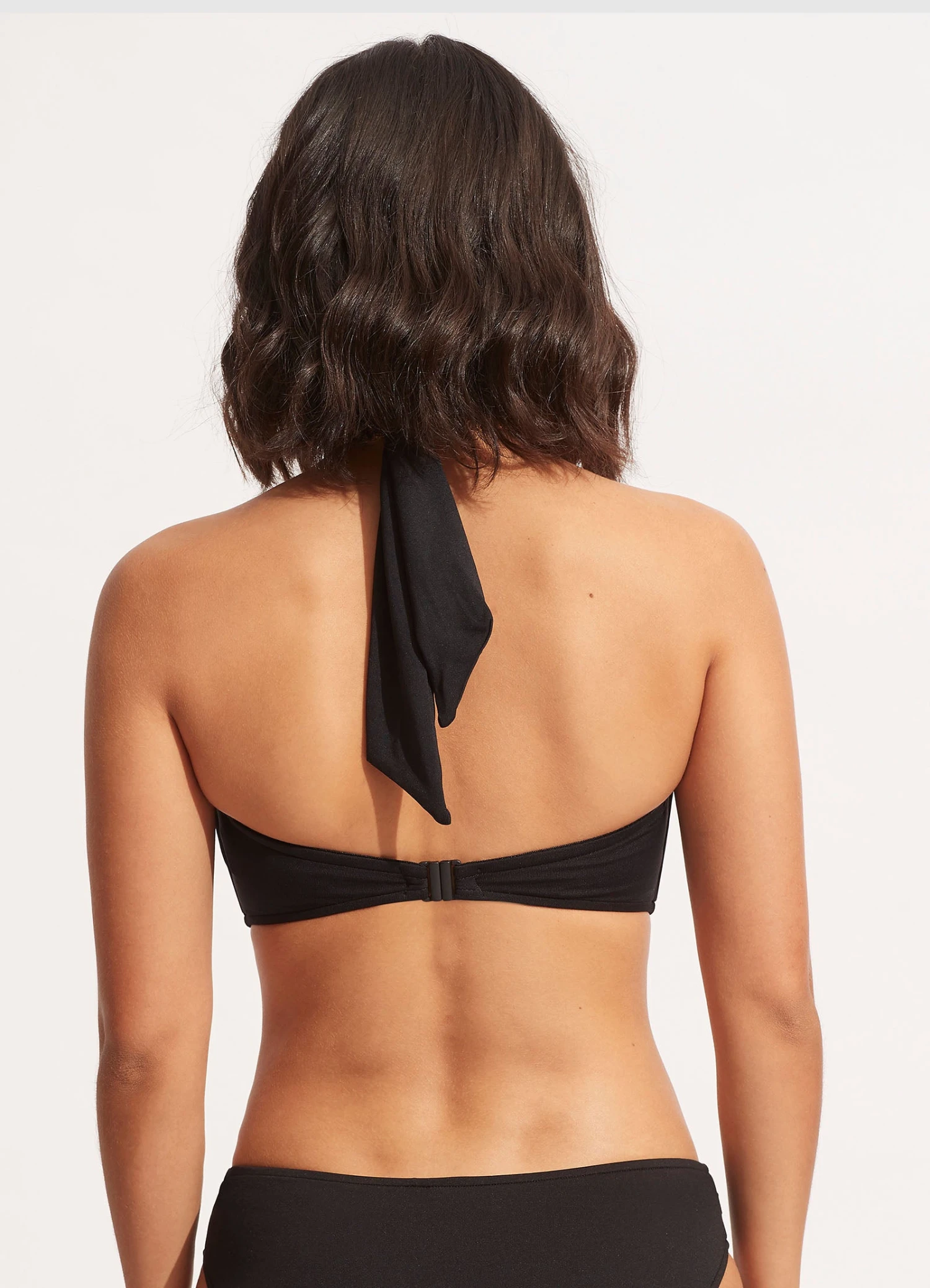 Seafolly Collective Halter Bandeau - Black 6 Seafolly Collective Halter Bandeau - Black - Image 4