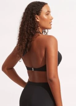 Seafolly Collective Halter Bandeau - Black 17 Seafolly Collective Halter Bandeau - Black -Bikini Sales Store 33816 942 Black 9