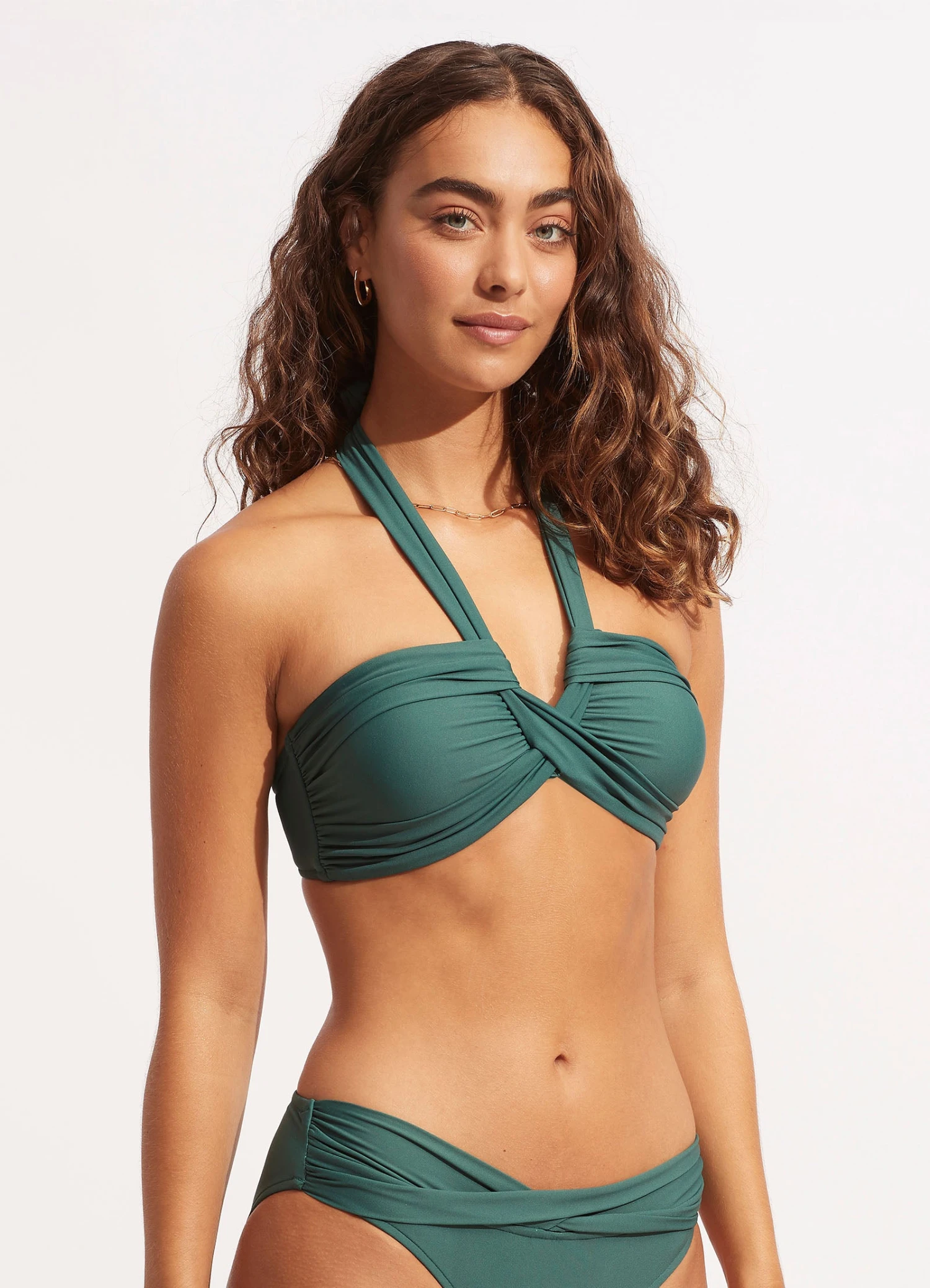 Seafolly Collective Halter Bandeau - Evergreen 5 Seafolly Collective Halter Bandeau - Evergreen - Image 3