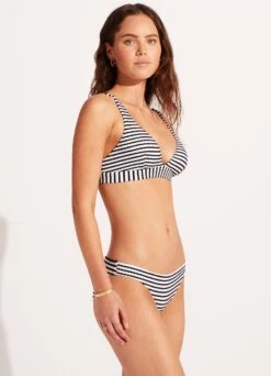 Sorrento Stripe Hipster Bikini Bottom - Black -Bikini Sales Store 40054 027 Black 5