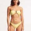 Amalfi Check High Cut Pant - Lime Light 2 Amalfi Check High Cut Pant - Lime Light -Bikini Sales Store 40305 951 Limelight 1