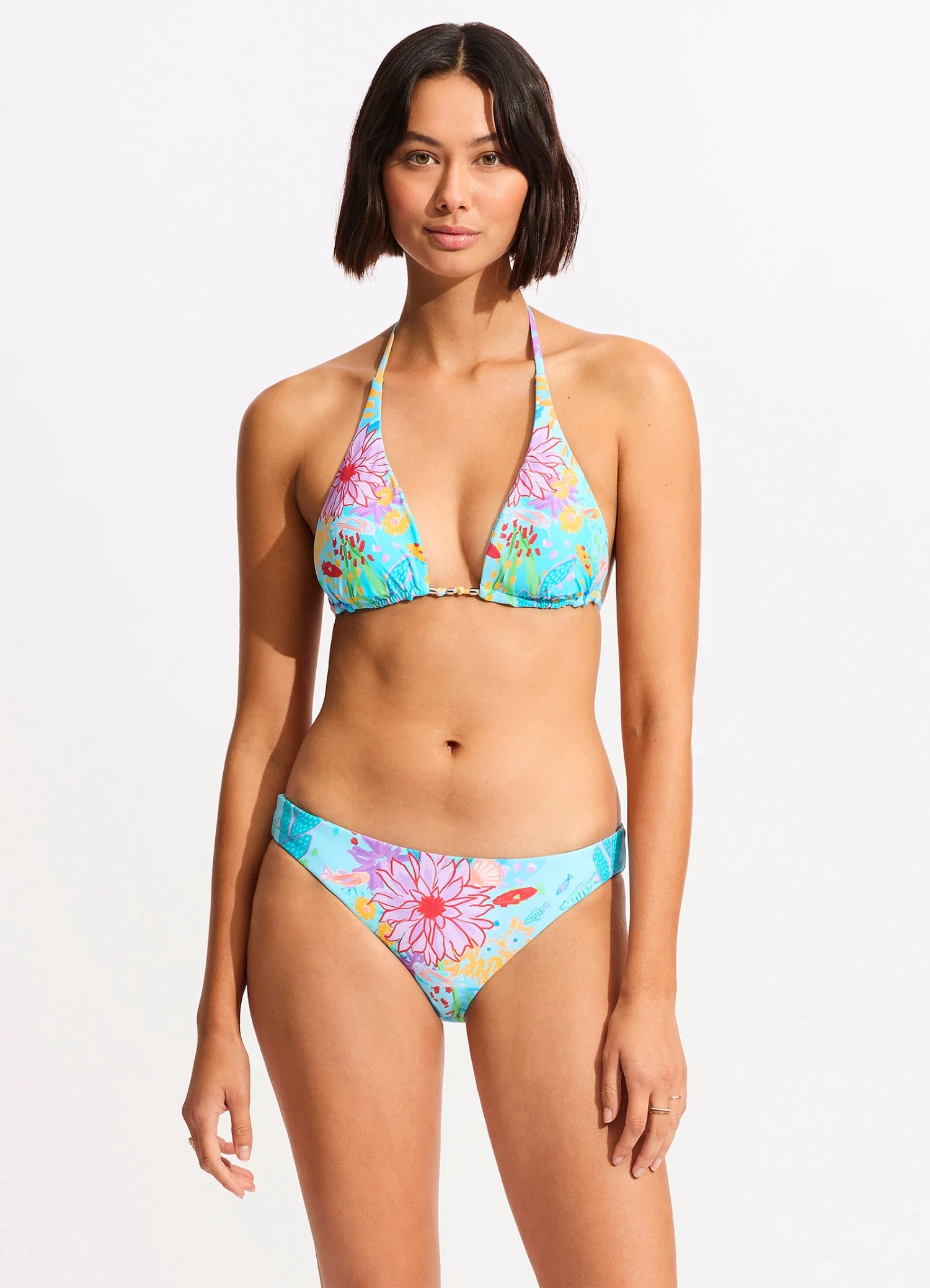 Under The Sea Reversible Hipster Bikini Bottom - Blue Mist 3 Under The Sea Reversible Hipster Bikini Bottom - Blue Mist