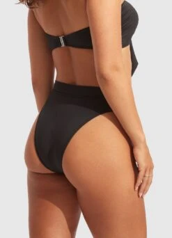 Seafolly Collective High Rise Pant - Black -Bikini Sales Store 40515 942 Black 5