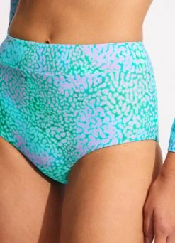 Sea Skin High Waisted Bikini Bottom - Vivid Green -Bikini Sales Store 40558 064 VividGreen 7
