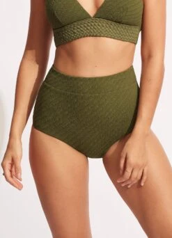 Willow High Waisted Pant - Avocado -Bikini Sales Store 40558 924 Avocado 3