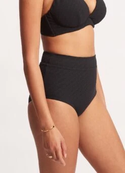 Willow High Waisted Pant - Black 11 Willow High Waisted Pant - Black -Bikini Sales Store 40558 924 Black 4