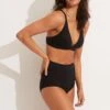 Second Wave High Waisted Pant - Black -Bikini Sales Store 40558 968 Black 1
