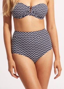 Sienna High Waisted Pant - True Navy -Bikini Sales Store 40558 976 True 20Navy 3