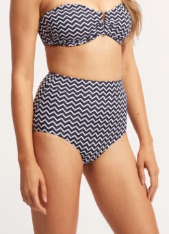 Sienna High Waisted Pant - True Navy -Bikini Sales Store 40558 976 True 20Navy 4