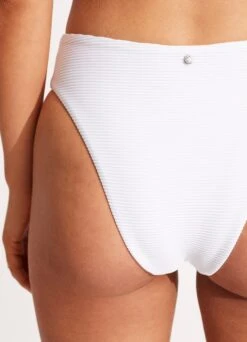 Essentials High Rise Pant - White 15 Essentials High Rise Pant - White -Bikini Sales Store 40609 640 White 7