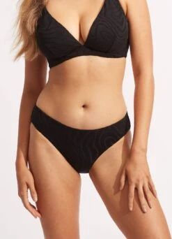 Second Wave Retro Pant - Black 9 Second Wave Retro Pant - Black -Bikini Sales Store 40633 968 Black 3