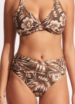 Island In The Sun High Waist Wrap Front Pant - Tiramisu 10 Island In The Sun High Waist Wrap Front Pant - Tiramisu -Bikini Sales Store 40643 946 Tiramisu 3